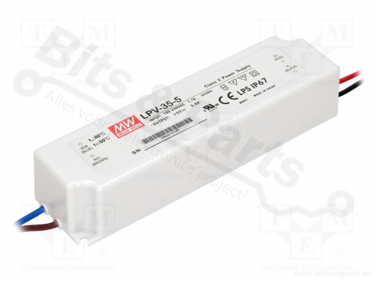 Power supply 5 Volt / 5A DC Meanwell LPV-35-5